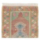 Vintage Hand-Knotted Turkish Accent Rug in Soft Colors with a Soft Wool Pile Vintage Hand-Knotted Turkish Accent Rug in Soft Colors with a Soft Wool Pile