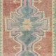 Vintage Hand-knotted Turkish Accent Rug in Soft Colors with Soft Wool Pile