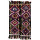 Colorful Vintage Handmade Central Anatolian Kilim, Wall Hanging