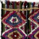 Vintage Handwoven Central Anatolian Kilim, Colorful Geometric Flatweave Wall Hanging