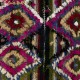 Vintage Handwoven Central Anatolian Kilim, Colorful Geometric Flatweave Wall Hanging