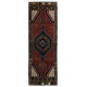 One-of-a-Kind Handmade Vintage Anatolian Tribal Runner Rug, 100% Wool