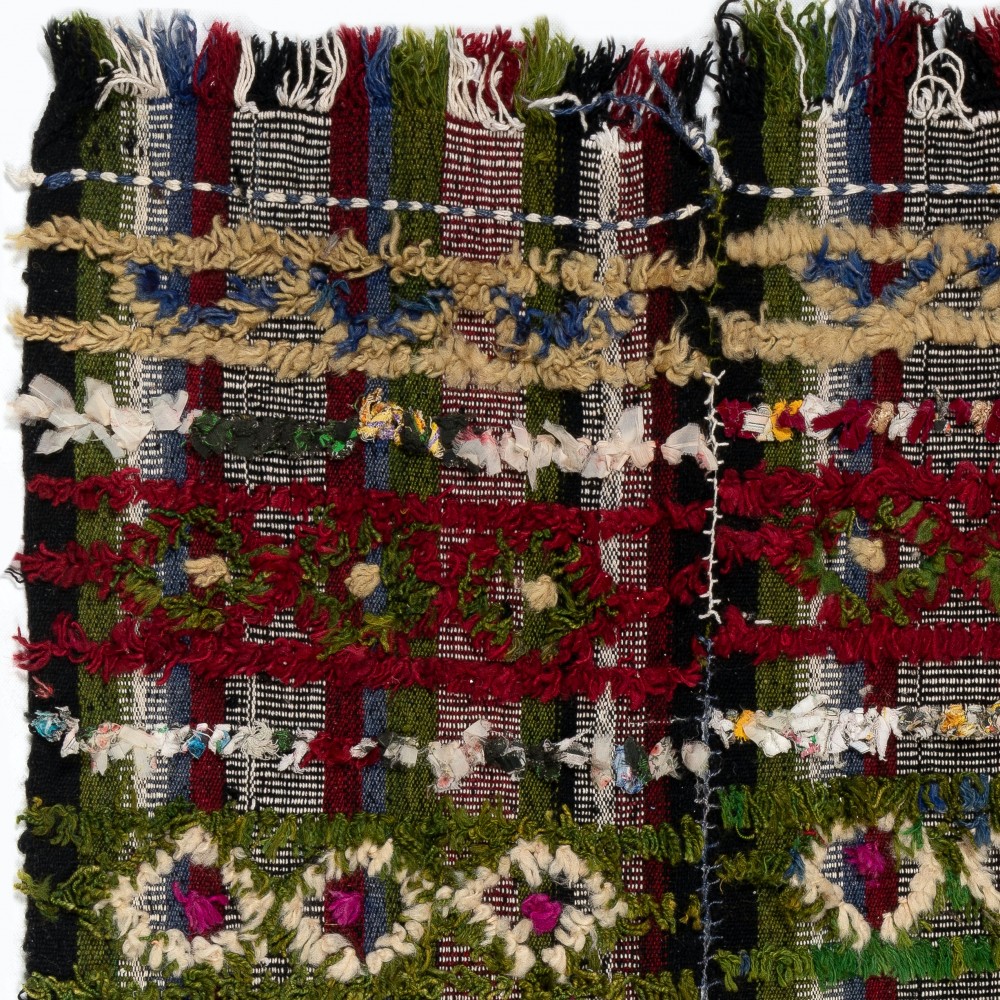 Vintage Handwoven Striped Kilim Rug, Colorful Flatweave Bed Cover or Wall Hanging Vintage Handwoven Striped Kilim Rug, Colorful Flatweave Bed Cover or Wall Hanging