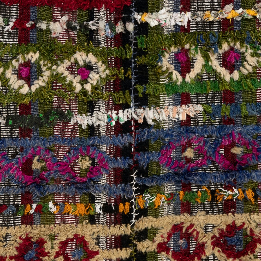 Vintage Handwoven Striped Kilim Rug, Colorful Flatweave Bed Cover or Wall Hanging Vintage Handwoven Striped Kilim Rug, Colorful Flatweave Bed Cover or Wall Hanging