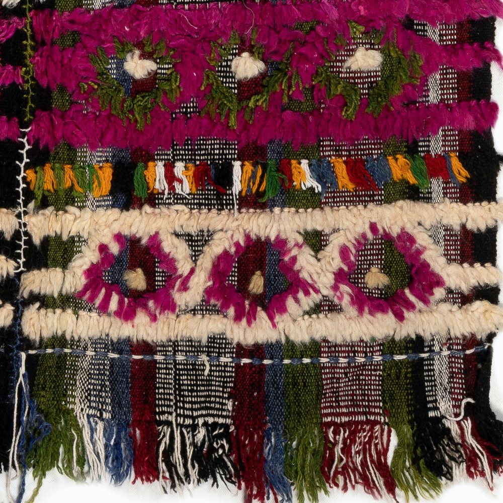 Vintage Handwoven Striped Kilim Rug, Colorful Flatweave Bed Cover or Wall Hanging Vintage Handwoven Striped Kilim Rug, Colorful Flatweave Bed Cover or Wall Hanging