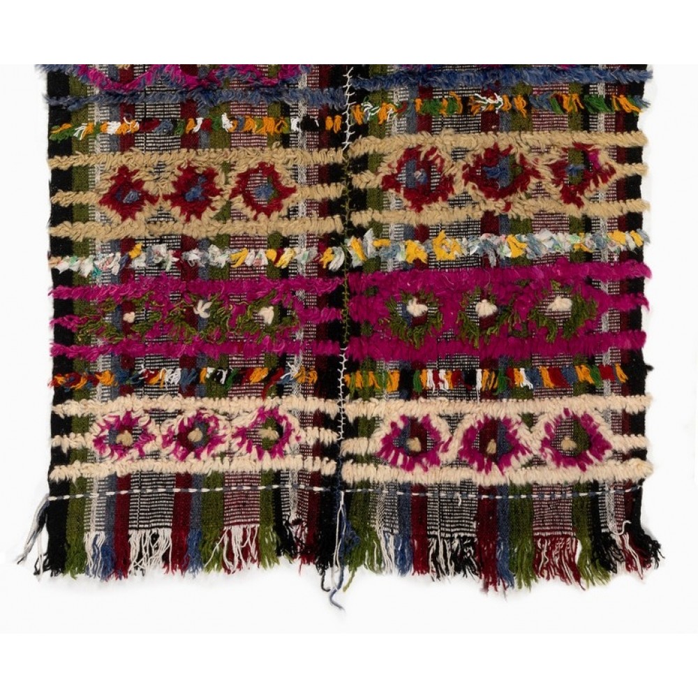 Colorful Vintage Turkish Kilim. Bed, Floor, Sofa Cover or Wall Hanging