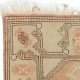 Vintage Milas Melas Rug, 100% Wool, Handmade Door Mat, Turkish Bath Mat