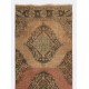 Handmade Vintage Turkish Village Runner Rug