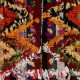 Colorful Hand-woven Vintage Central Anatolian Kilim, Wall Hanging