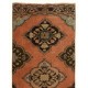 Vintage Handmade Turkish Wool Runner Rug, Narrow Hallway Carpet