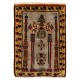 Vintage Turkish Prayer Rug depicting an Archway, Columns and Flowers