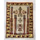 Vintage Turkish Prayer Rug depicting an Archway, Columns and Flowers Vintage Turkish Prayer Rug depicting an Archway, Columns and Flowers