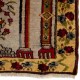 Vintage Turkish Prayer Rug depicting an Archway, Columns and Flowers