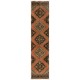 Vintage Anatolian Village Runner Rug, 100% Wool Hand-Knotted Carpet