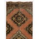 Vintage Anatolian Village Runner Rug, 100% Wool Hand-Knotted Carpet