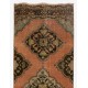 Vintage Anatolian Village Runner Rug, 100% Wool Hand-Knotted Carpet