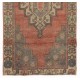 Vintage Tribal throw Rug, Soft Wool and Natural Colors, Turkish Carpet