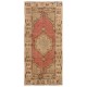 Nice Handmade Midcentury Anatolian Village Rug in Beige & Red Colors