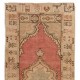 Nice Handmade Midcentury Anatolian Village Rug in Beige & Red Colors