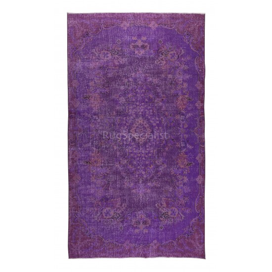 9x13 Ft CUSTOM Handmade Patchwork Rug in Shades of Purple