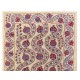 Central Asian Suzani Textile. Embroidered Cotton & Silk Bed Cover, Wall Hanging Central Asian Suzani Textile. Embroidered Cotton & Silk Bed Cover, Wall Hanging
