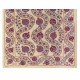 Central Asian Suzani Textile. Embroidered Cotton & Silk Bed Cover, Wall Hanging Central Asian Suzani Textile. Embroidered Cotton & Silk Bed Cover, Wall Hanging