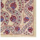 Central Asian Suzani Textile. Embroidered Cotton & Silk Bed Cover, Wall Hanging Central Asian Suzani Textile. Embroidered Cotton & Silk Bed Cover, Wall Hanging
