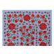 Uzbek Wall Hanging, Embroidered Silk Bed Cover, Boho Wall Decor, New Tapestry in Light Blue