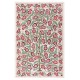 Central Asian Suzani Textile. Embroidered Cotton & Silk Bed Cover, Wall Hanging Central Asian Suzani Textile. Embroidered Cotton & Silk Bed Cover, Wall Hanging