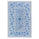 Central Asian Suzani Textile. Embroidered Cotton & Silk Bed Cover, Wall Hanging Central Asian Suzani Textile. Embroidered Cotton & Silk Bed Cover, Wall Hanging