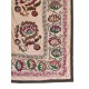 Central Asian Suzani Textile. Embroidered Cotton & Silk Bed Cover, Wall Hanging Central Asian Suzani Textile. Embroidered Cotton & Silk Bed Cover, Wall Hanging