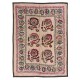 Central Asian Suzani Textile. Embroidered Cotton & Silk Bed Cover, Wall Hanging Central Asian Suzani Textile. Embroidered Cotton & Silk Bed Cover, Wall Hanging