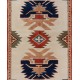 Hand-Knotted Turkish Wool Area Rug in Soft Colors, All Natural Dyes