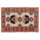 Hand-Knotted Turkish Wool Area Rug in Soft Colors, All Natural Dyes