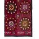 Central Asian Suzani Textile. Embroidered Cotton & Silk Bed Cover, Wall Hanging