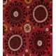 Central Asian Suzani Textile. Embroidered Cotton & Silk Bed Cover, Wall Hanging