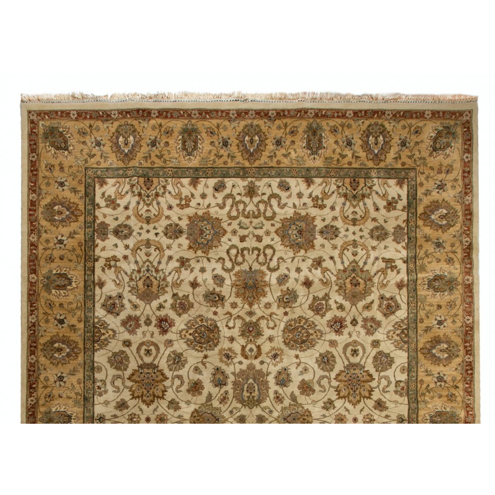 New Handmade Oushak Area Rug, 100% Soft Wool & Natural Dyes. Fine Turkish Carpet