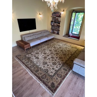 New Handmade Oushak Area Rug, 100% Soft Wool & Natural Dyes. Fine Turkish Carpet