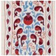 Central Asian Suzani Textile. Embroidered Cotton & Silk Bed Cover. Wall Hanging Central Asian Suzani Textile. Embroidered Cotton & Silk Bed Cover. Wall Hanging