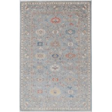 Authentic Turkish Wool Rug for Living Room | Artisan Floor Covering | Oushak Style Carpet for Dining Room