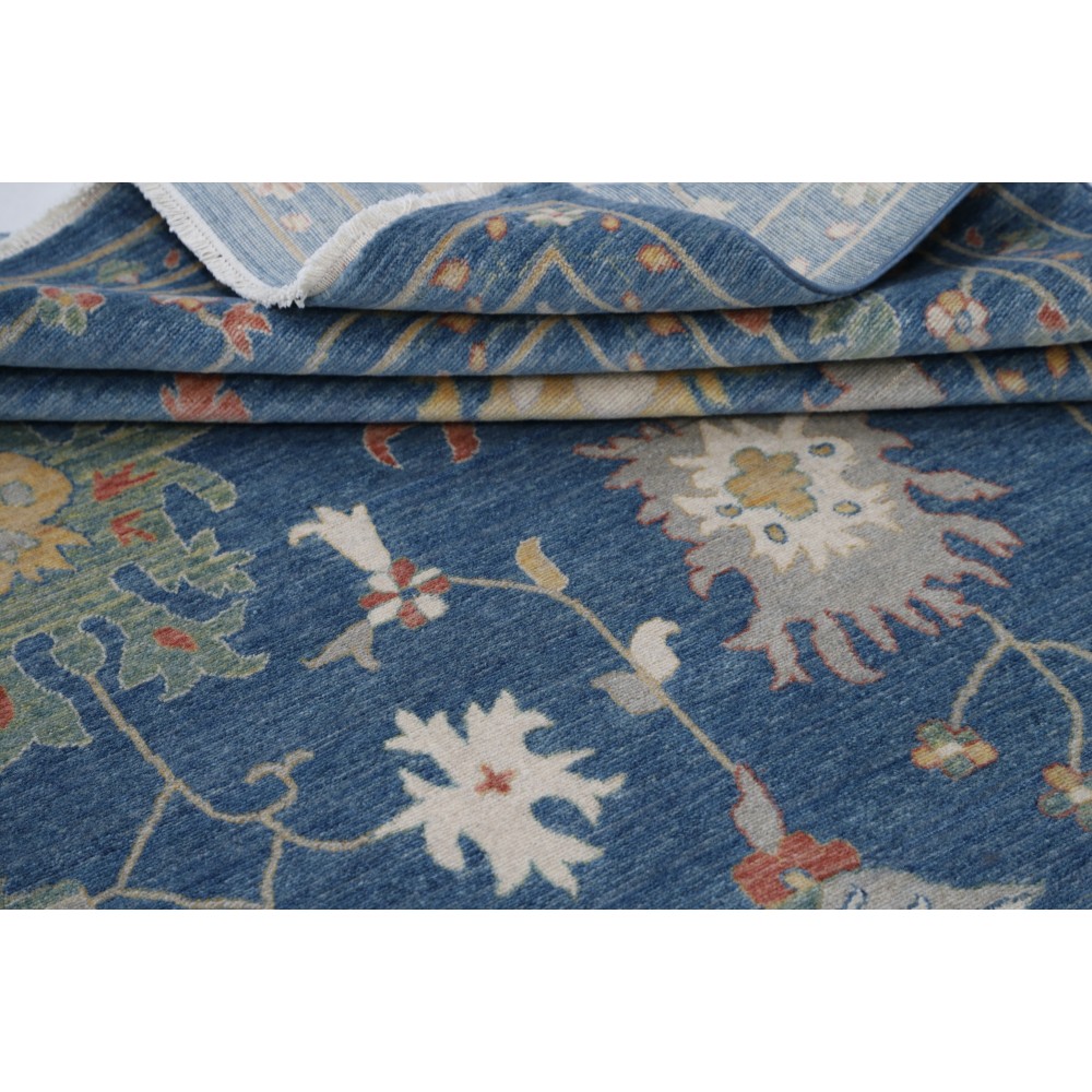 Decorative Oushak Style Area Rug | 100% Wool | Contemporary Turkish Carpet for Living Room Decorative Oushak Style Area Rug | 100% Wool | Contemporary Turkish Carpet for Living Room