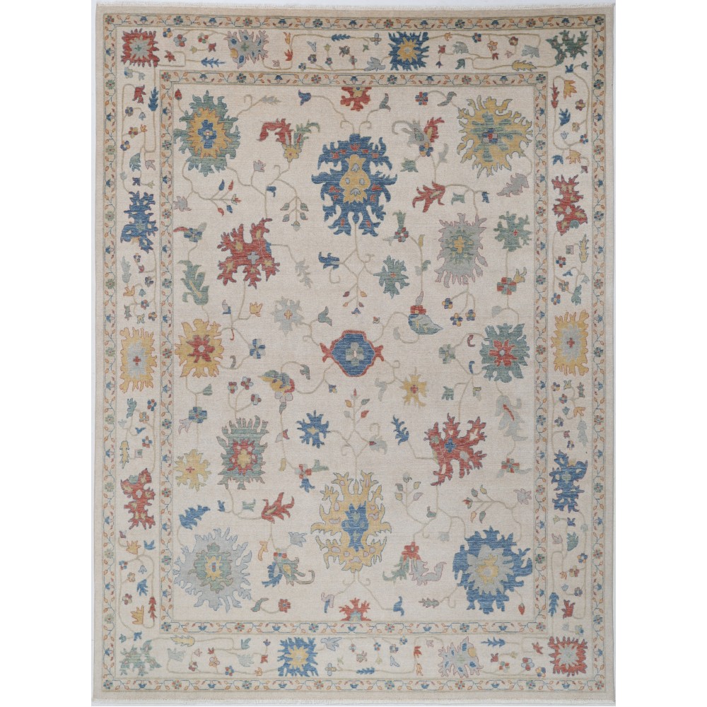 Decorative Oushak Rug for Home Decor | 100% Wool | Modern Turkish Carpet for Living Room Decorative Oushak Rug for Home Decor | 100% Wool | Modern Turkish Carpet for Living Room