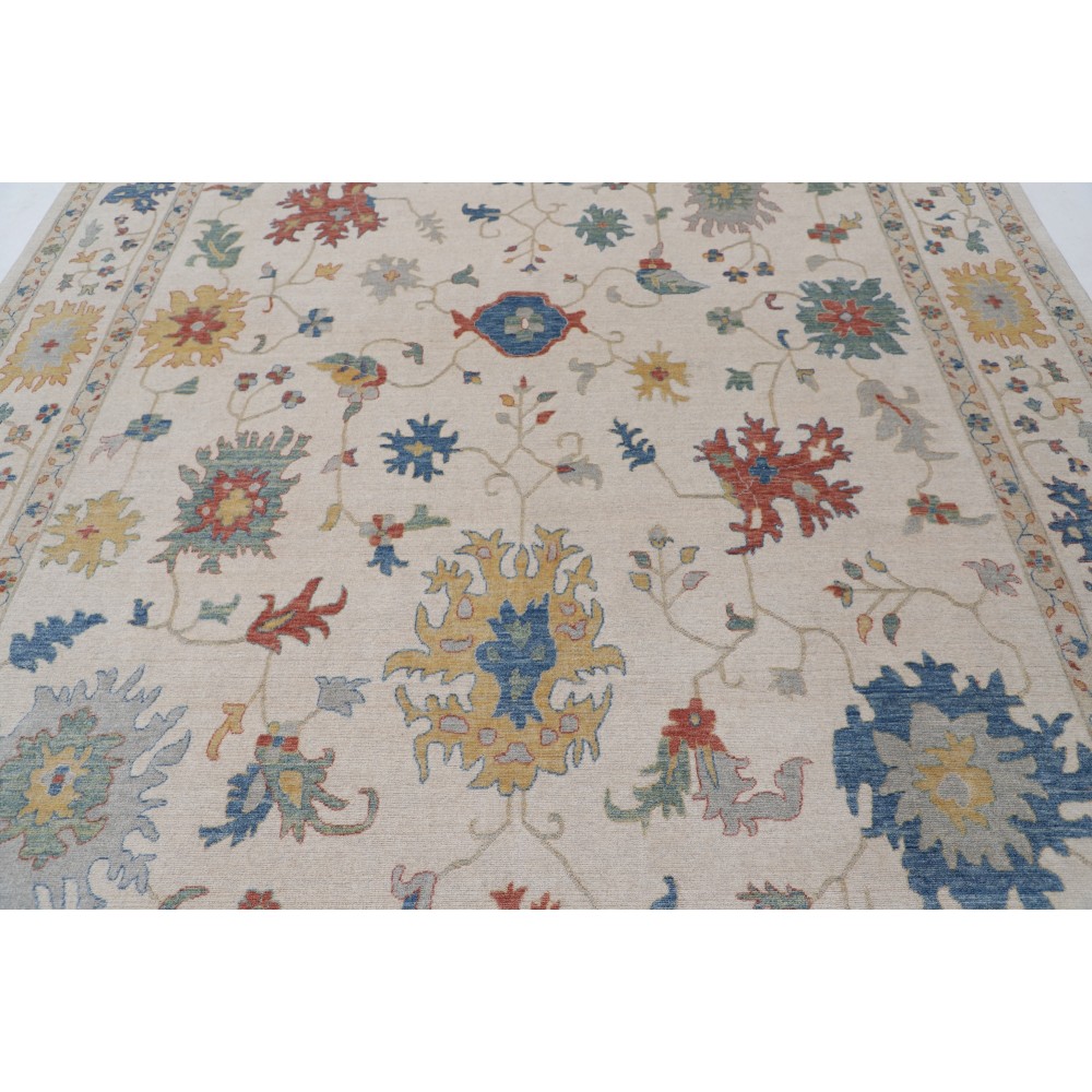Decorative Oushak Rug for Home Decor | 100% Wool | Modern Turkish Carpet for Living Room Decorative Oushak Rug for Home Decor | 100% Wool | Modern Turkish Carpet for Living Room