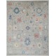 Contemporary Turkish Area Rug for Living Room | 100% Wool | Floral Patterned Oushak Style Carpet for Bedroom