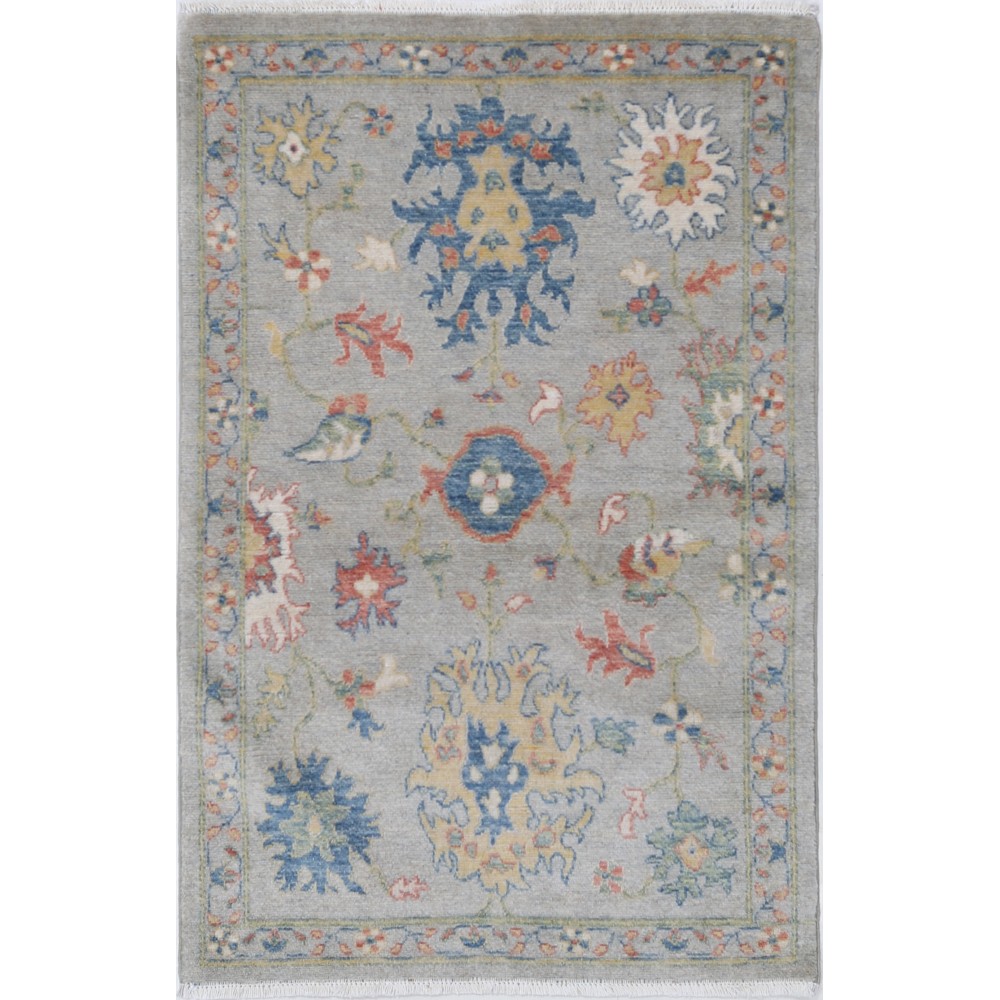 Modern Turkish Small Rug | Floral Patterned Oushak Accent Rug for Bedroom | Woolen Floor Covering Modern Turkish Small Rug | Floral Patterned Oushak Accent Rug for Bedroom | Woolen Floor Covering