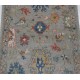 Modern Turkish Small Rug | Floral Patterned Oushak Accent Rug for Bedroom | Woolen Floor Covering Modern Turkish Small Rug | Floral Patterned Oushak Accent Rug for Bedroom | Woolen Floor Covering
