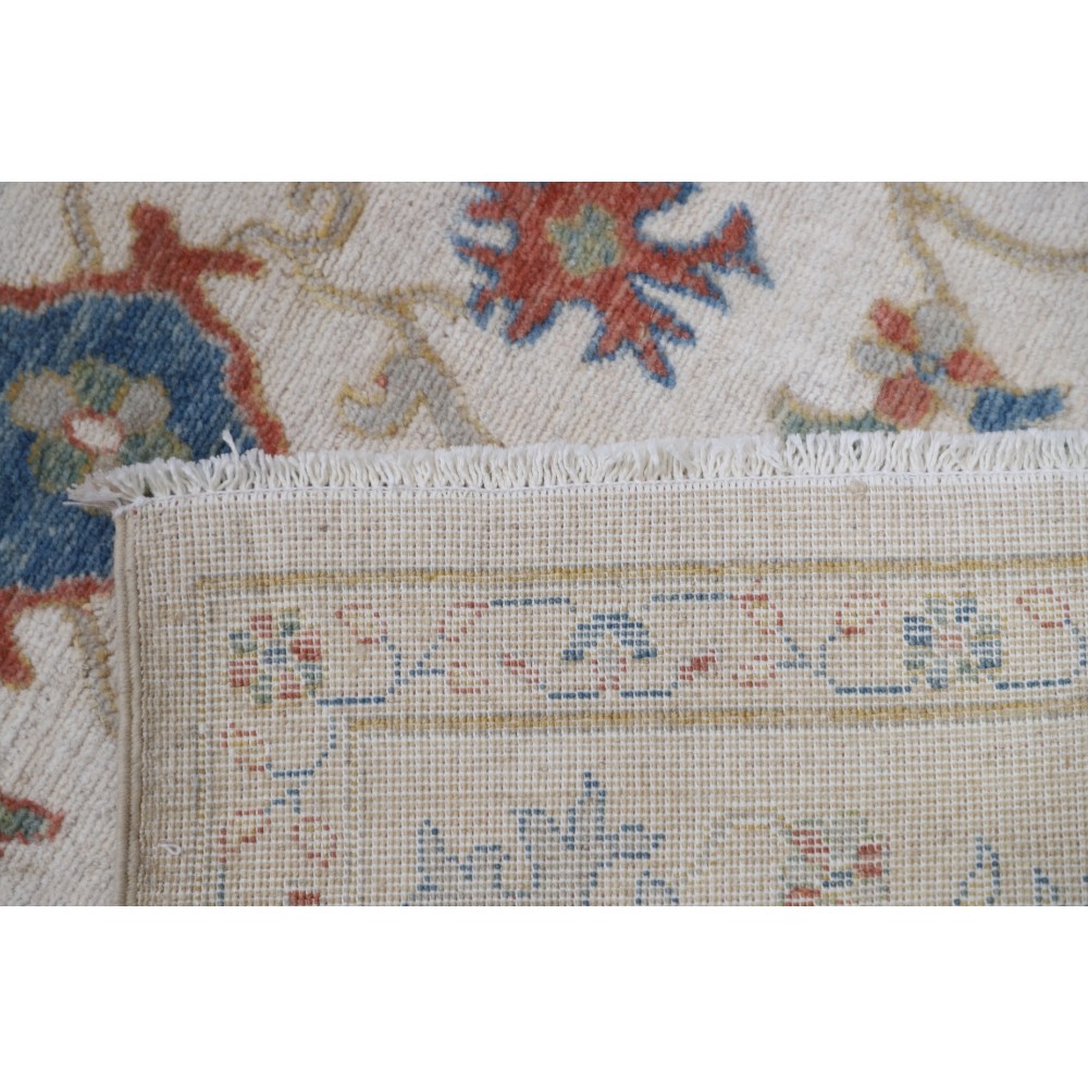 Contemporary Turkish Rug | Elegant Floral Design | 100% Wool Oushak Accent Rug Contemporary Turkish Rug | Elegant Floral Design | 100% Wool Oushak Accent Rug
