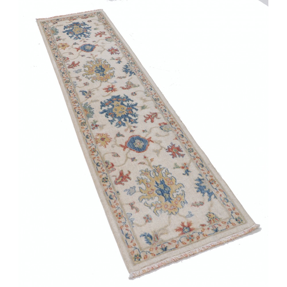 Decorative Oushak Style Runner Rug for Kitchen | 100% Wool | Contemporary Turkish Hallway Runner | Corridor Rug Decorative Oushak Style Runner Rug for Kitchen | 100% Wool | Contemporary Turkish Hallway Runner | Corridor Rug