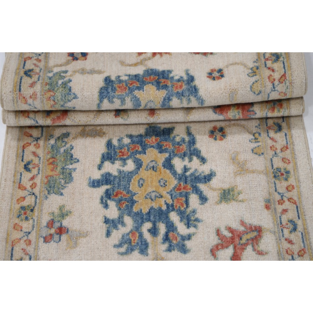 Decorative Oushak Style Runner Rug for Kitchen | 100% Wool | Contemporary Turkish Hallway Runner | Corridor Rug Decorative Oushak Style Runner Rug for Kitchen | 100% Wool | Contemporary Turkish Hallway Runner | Corridor Rug