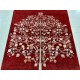 Hand-Knotted Red Area Rug with Botanical Tree Design for Living Room Hand-Knotted Red Area Rug with Botanical Tree Design for Living Room